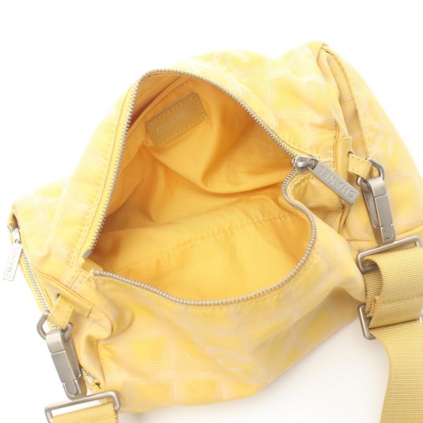 2104102285933 3 Chanel Line Mini Roll Bag Yellow