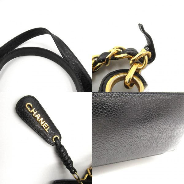 2104102291859 15c Chanel Shoulder Bag Caviar Black