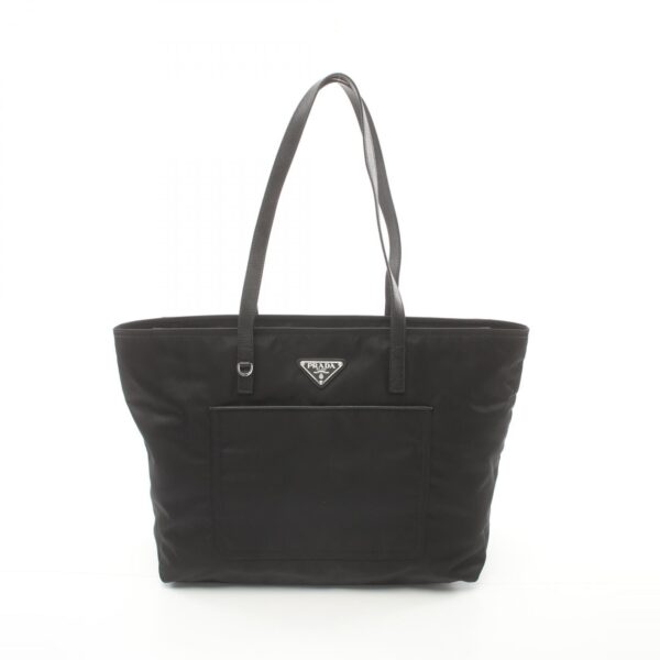 2104102295345 1 Prada Nylon Saffiano Tote Bag Black