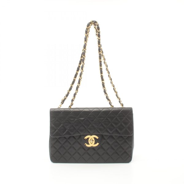 2104102296038 1 Chanel Deca Matelasse Shoulder Bag Black