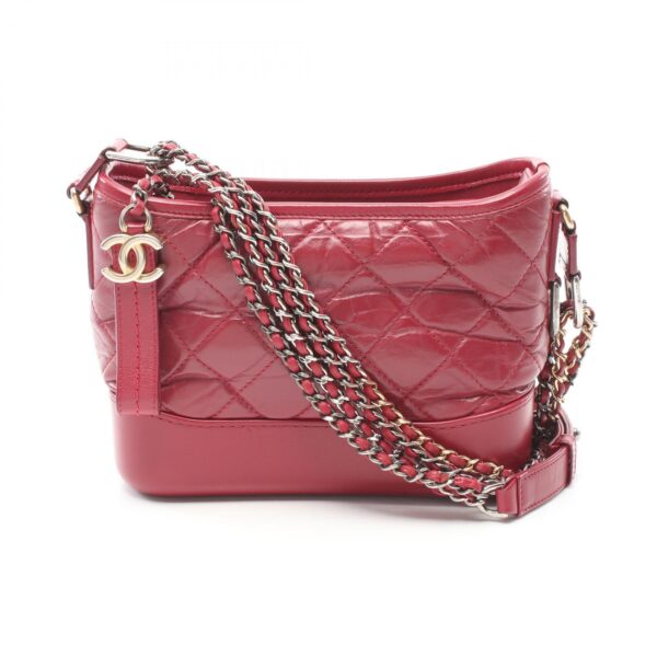 2104102297301 1 Chanel Gabriel de Chanel Small Aged Calfskin Hobo Bag Red