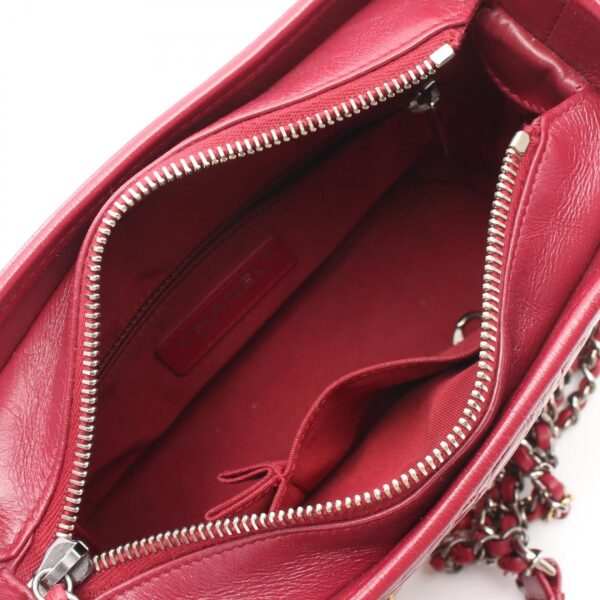 2104102297301 3 Chanel Gabriel de Chanel Small Aged Calfskin Hobo Bag Red