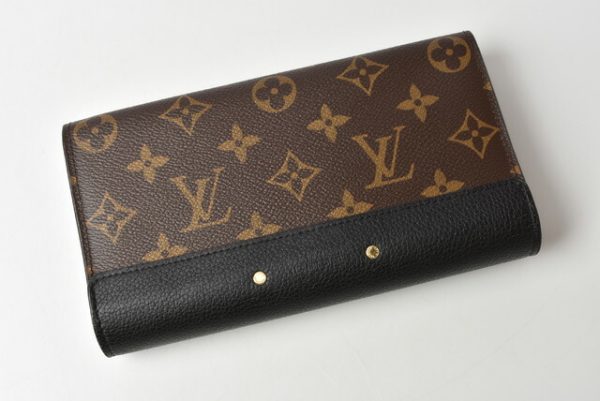 210427 08 lv 2 Louis Vuitton Long Wallet Portefeuille Pallas Monogram Noir