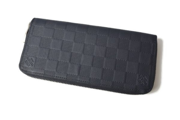 210427 13 lv 2 Louis Vuitton Long Wallet Zippy Wallet Damier Infini Blue