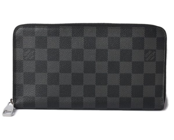 210427 22 lv 1 Louis Vuitton Zippy Organizer Wallet Long Damier Graphite