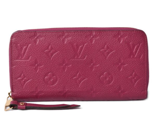 210427 48 lv 1 Louis Vuitton Zippy Wallet Long Monogram Empreinte Aurore