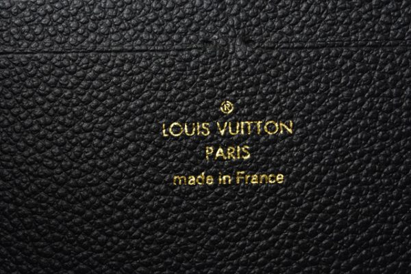 210427 49 lv 5 Louis Vuitton Long Wallet Portefeuil Clemence Empreinte Noir