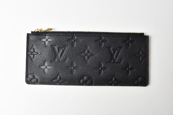 210427 49 lv 6 Louis Vuitton Long Wallet Portefeuil Clemence Empreinte Noir