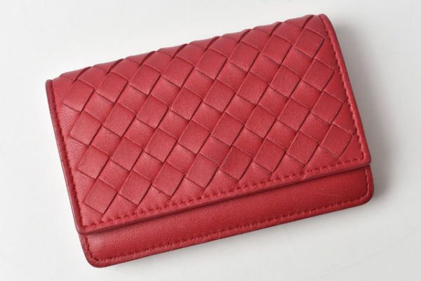 210427 53 bv 2 Bottega Veneta Coin Case Intrecciato Red