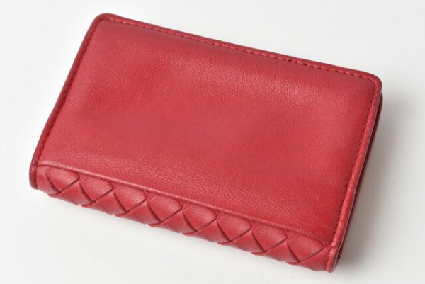 210427 53 bv 3 Bottega Veneta Card Case Intrecciato Red