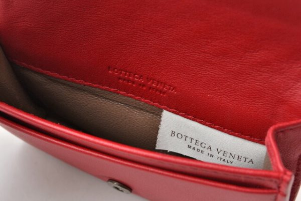 210427 53 bv 4 Bottega Veneta Card Case Intrecciato Red