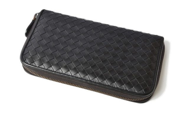 210427 56 bv 3 Bottega Veneta Long Wallet Black