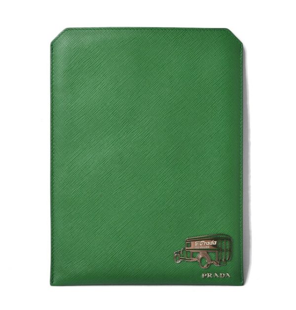 210616 172 12 p 1 Prada iPad Mini Case Pouch Green Car