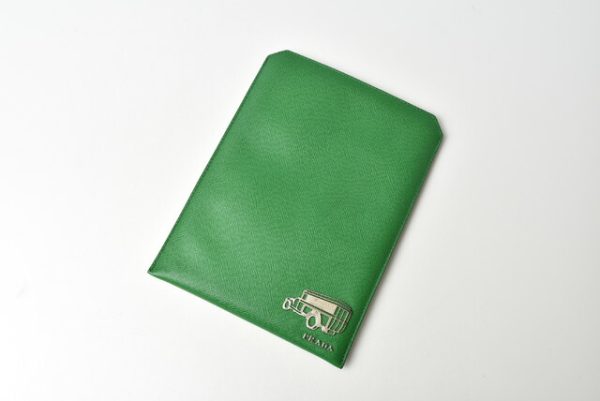 210616 172 12 p 3 Prada iPad Mini Case Pouch Green Car