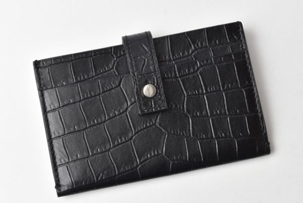 210616 212 14 ysl 2 Saint Laurent Paris Card Case Crocodile Black