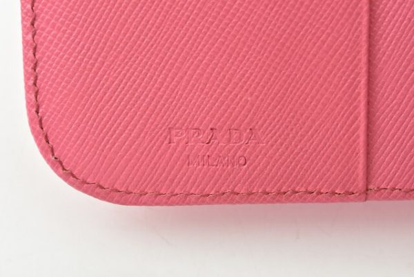 210625 to 02 p 7 Prada Folding Wallet Saffiano Begonia