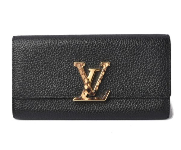 210625 to 07 lv 1 Louis Vuitton Long Wallet Capucines Python Taurillon Calf