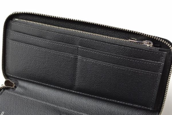 210625 to 08 lv 6 Louis Vuitton Zippy Wallet Long Taiga Black