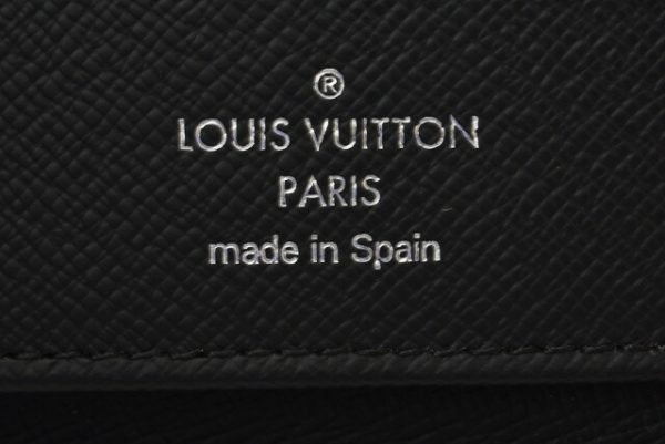 210625 to 08 lv 7 Louis Vuitton Long Wallet Zippy Wallet Taiga Black Blue