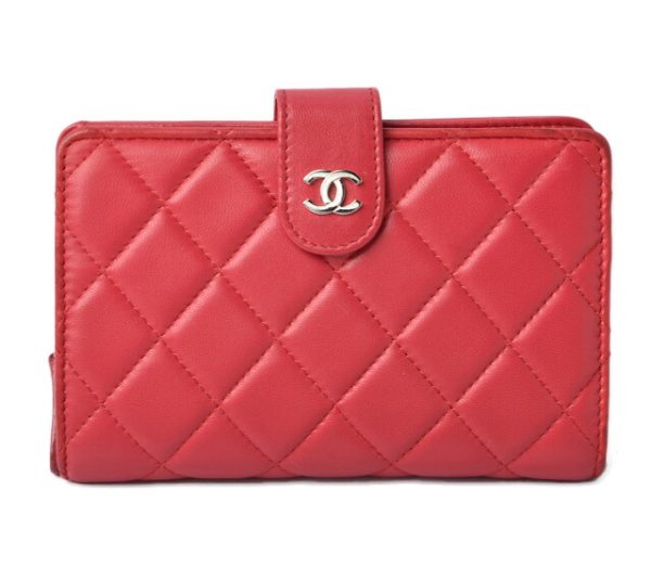 210625 to 10 ch 1 CHANEL Wallet 2 fWallet Quilted Stitch Rose