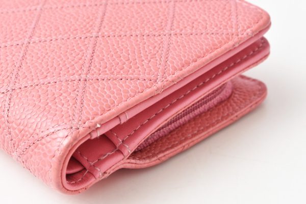 210625 to 28 ch 5 CHANEL 2 FWallet Quilted Stitch Rose