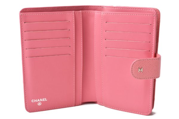 210625 to 28 ch 7 CHANEL 2 FWallet Quilted Stitch Rose