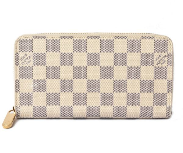 210625 to 36 lv 1 Louis Vuitton Long Wallet Zippy Wallet Damier Azur