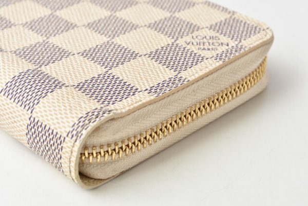 210625 to 36 lv 10 Louis Vuitton Long Wallet Zippy Wallet Damier Azur