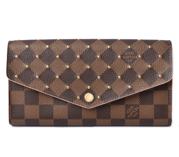 210625 to 38 lv 1 Louis Vuitton Long Wallet Portefeuille Sala Damier Studs