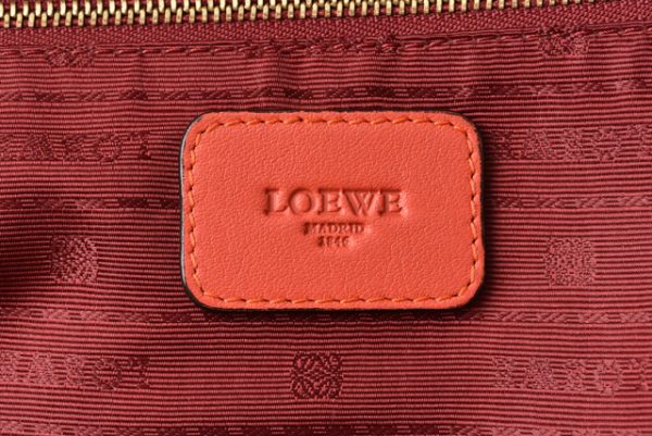 210625 to 40 lo 11 Loewe Tote Bag Mini Heritage Calfskin Coral Pink