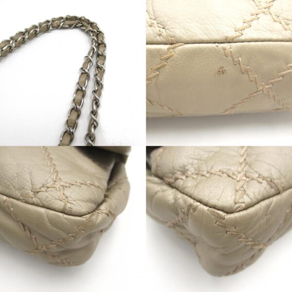 2106800534146 10c Chanel Ultra Stitch Lambskin Chain Shoulder Bag Champagne