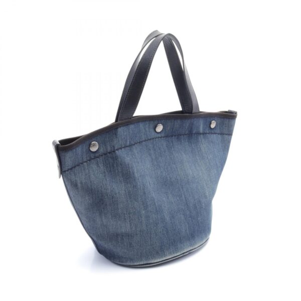 2106800536058 2 Prada Denim City Calf Tote Bag Blue Black