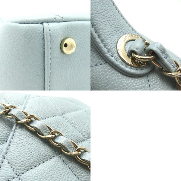 2106800540819 13c Chanel Matelasse Affinity 2way Chain Bag Caviar Skin Blue