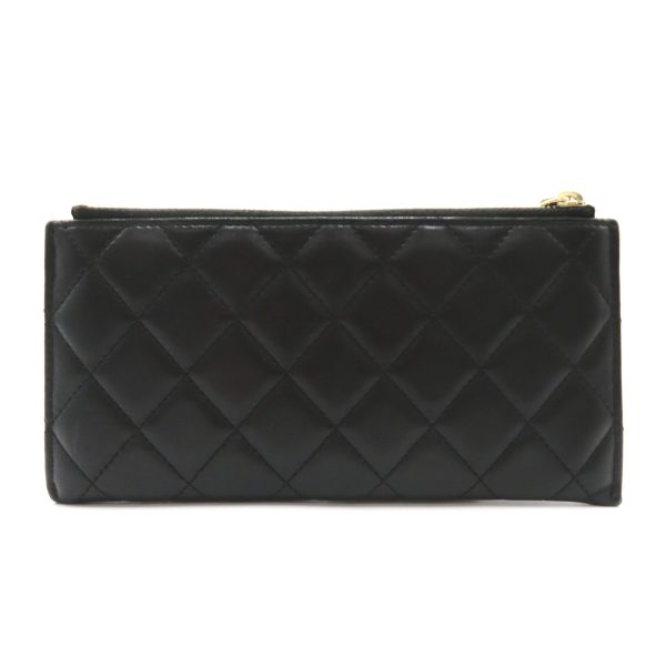 2106800542929 2 Chanel Matelasse Zip Long Wallet BillfBlack