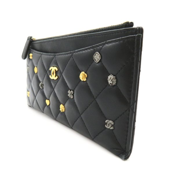 2106800542929 3 Chanel Matelasse Zip Long Wallet BillfBlack