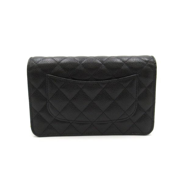 2106800543216 2 Chanel Matelasse Chain Wallet Shoulder Bag Black