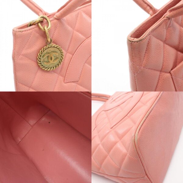 2106800543537 10c Chanel Caviar Skin Tote Bag Pink