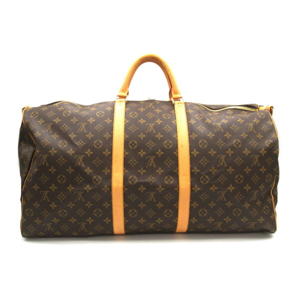 2106800545852 2 Louis Vuitton Keepall Bandouliere 60 Bag Monogram Brown