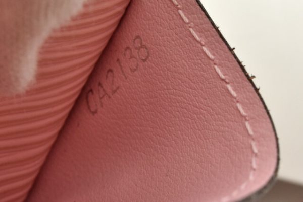 210715 to 36 lv 11 Louis Vuitton Long Wallet Portefeuille Sala Epi Rose Nacre