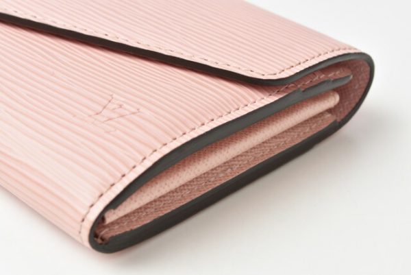 210715 to 36 lv 5 Louis Vuitton Long Wallet Portefeuille Sala Epi Rose Nacre