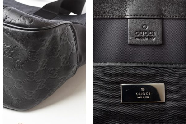 210715 to 45 g 3 Gucci Tote Bag Guccisima Nylon Black