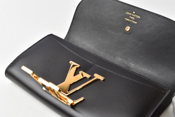 210715 to 47 lv 6 Louis Vuitton Long Wallet Porte Feuille Vivienne Parnasea Black