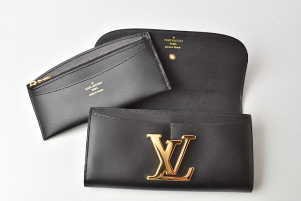 210715 to 47 lv 7 Louis Vuitton Vivienne Wallet Long Parnasea Black