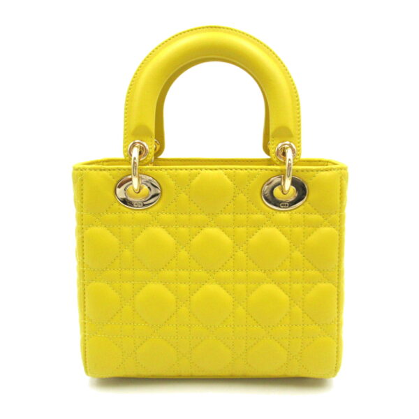 2107400217682 2 Dior Dior Cannage Lambskin 2Way Shoulder Bag Yellow