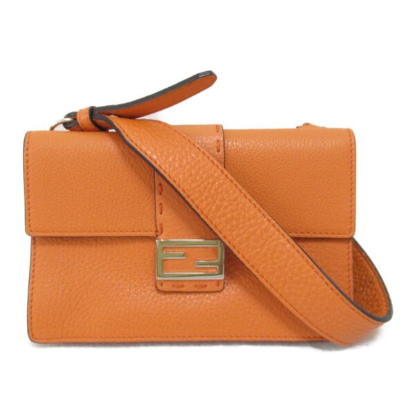 2107600949536 2 Fendi Pochette Shoulder Bag Orange