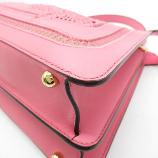 2107600965758 5 Fendi Peekaboo ISeeYou 2Way Pigskin Shoulder Bag Pink