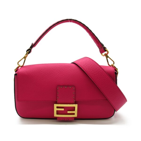 2107600965802 1 Fendi Mamma Bucket 2Way Shoulder Bag Pink