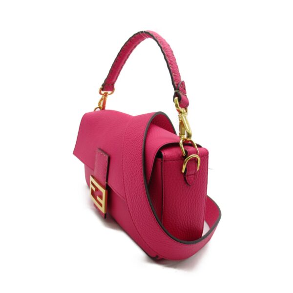 2107600965802 2 Fendi Mamma Bucket 2Way Shoulder Bag Pink