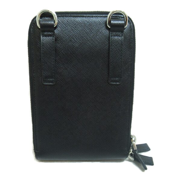 2107600970998 5 Prada Saffiano Phone Shoulder Bag Black