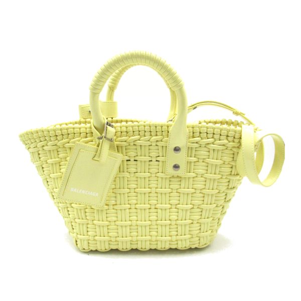 2107600974095 1 BALENCIAGA Bistro Bucket XS 2way shoulder bag yellow